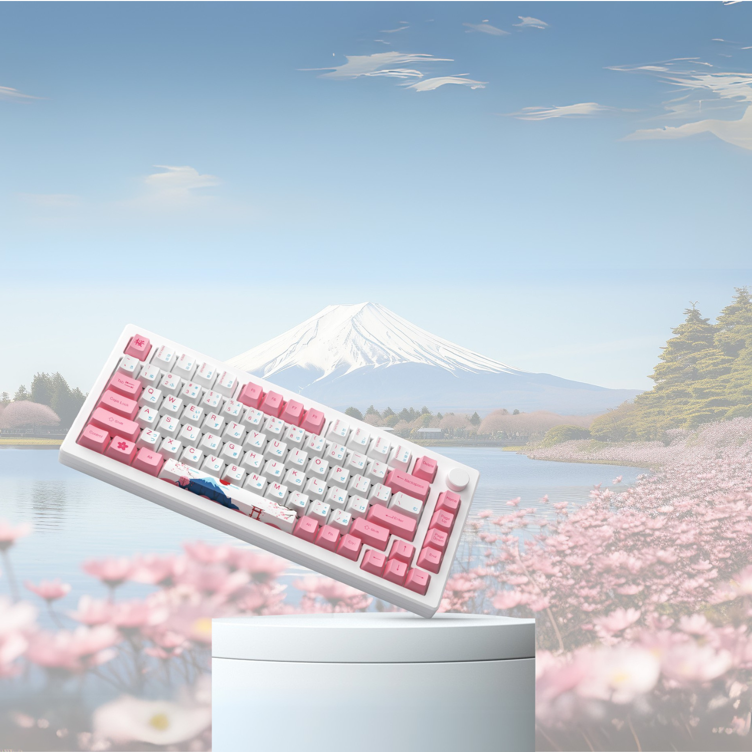 Bàn phím AKKO MOD007B-HE PC Tokyo Sakura Pink Magnetic Switch
