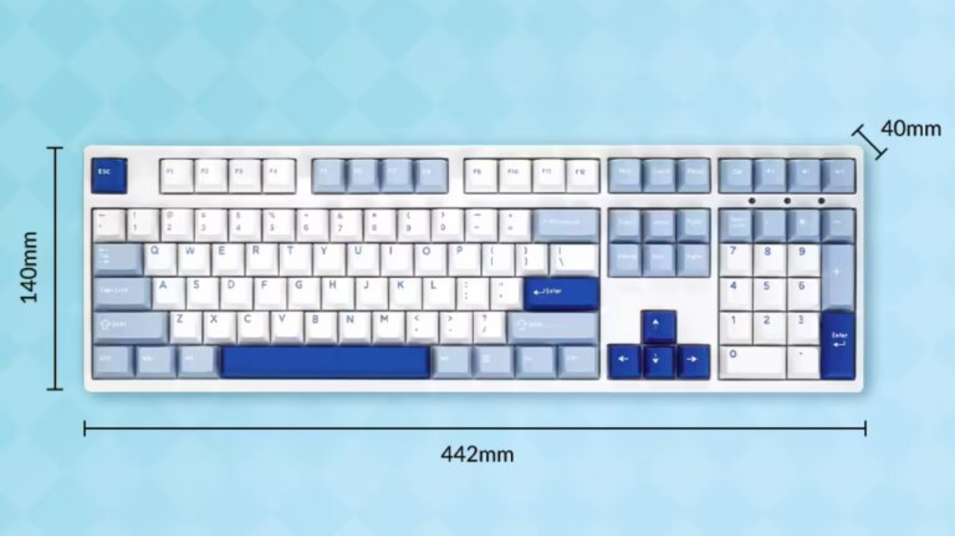 Bàn phím AKKO 3108RF V3 Glacier