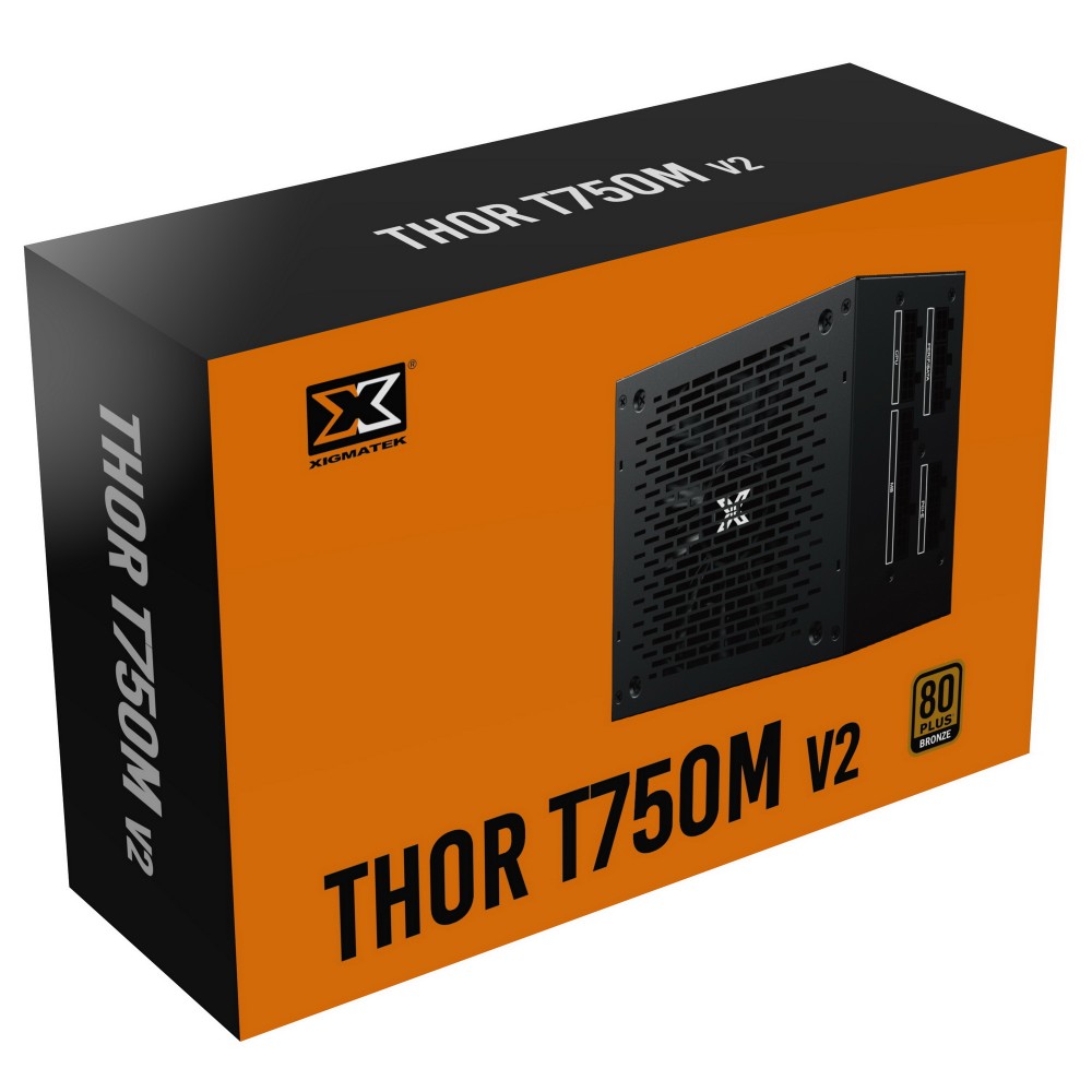 Nguồn máy tính XIGMATEK Thor T450 / T550 / T650 / T750 / T750M / T850M - 80PLUS BRONZE, 100% CÁP DẸT ĐEN