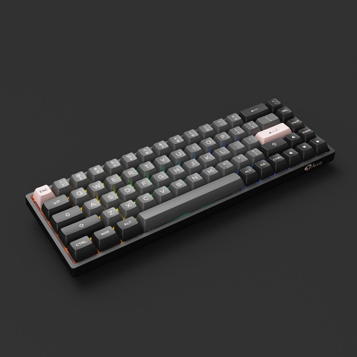 Bàn phím cơ AKKO 3068B Black & Pink (Multi-modes / Hotswap / Foam tiêu âm / TTC sw)