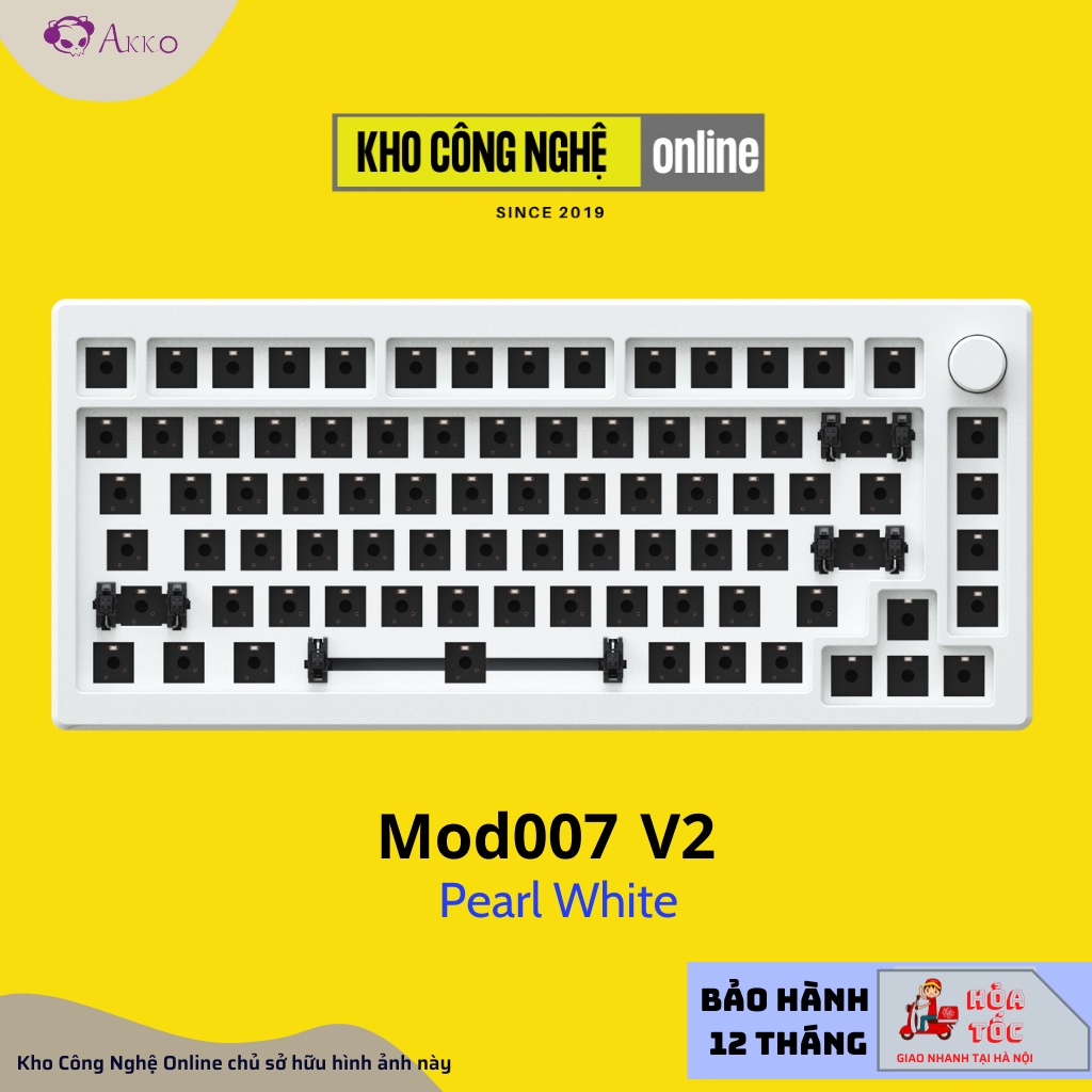 Kit bàn phím cơ AKKO Designer Studio MOD007 v2 | MOD007 v3 (Mạch Xuôi / Flex-cut / Gasket mount / South-Facing)