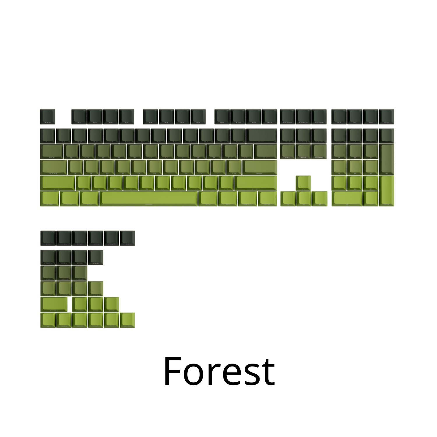 Keycap bàn phím cơ - Keycap Veekos Gradient PBT / Double Shot / 135 nút / Cherry Profile (Hàng Chính Hãng)
