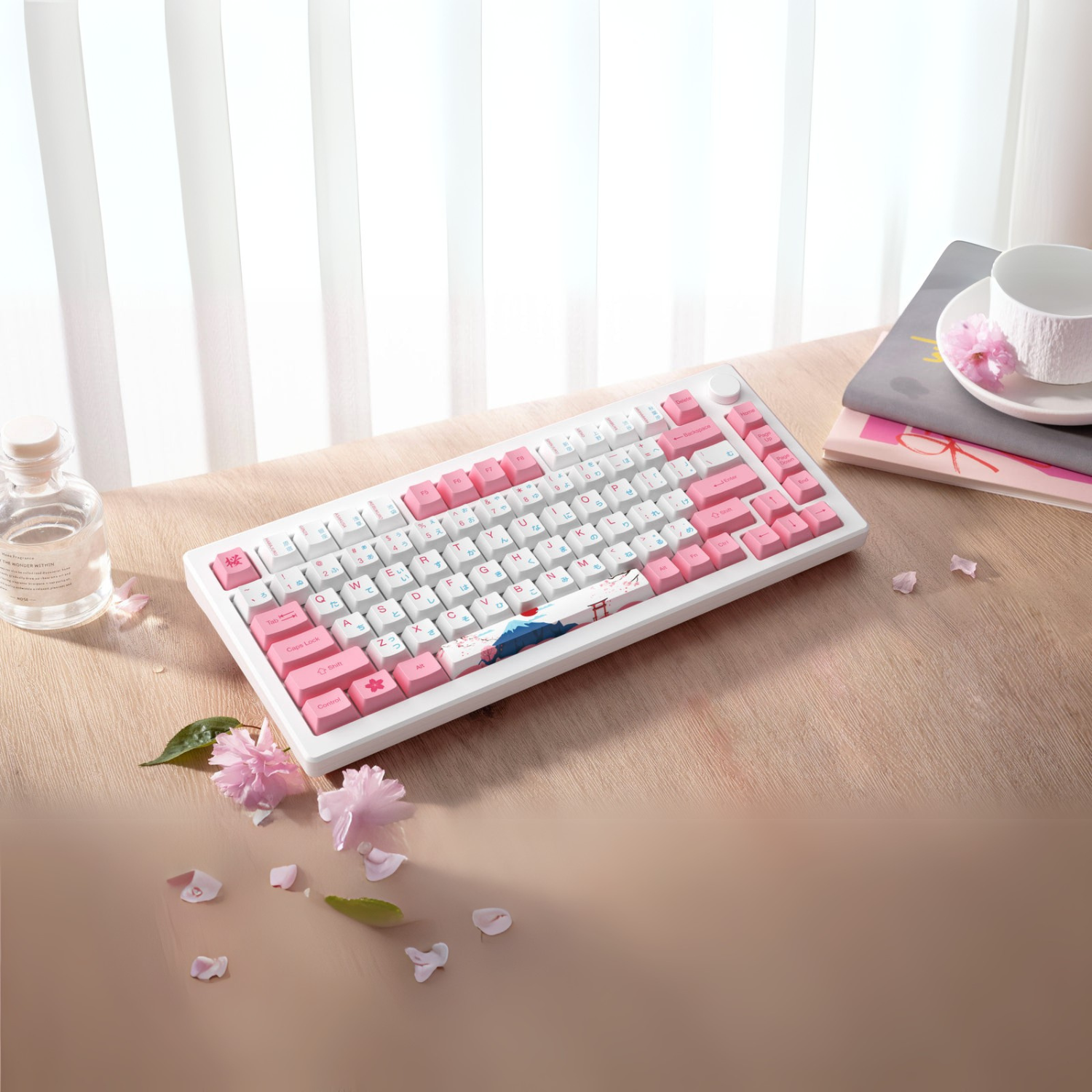 Bàn phím AKKO MOD007B-HE PC Tokyo Sakura Pink Magnetic Switch