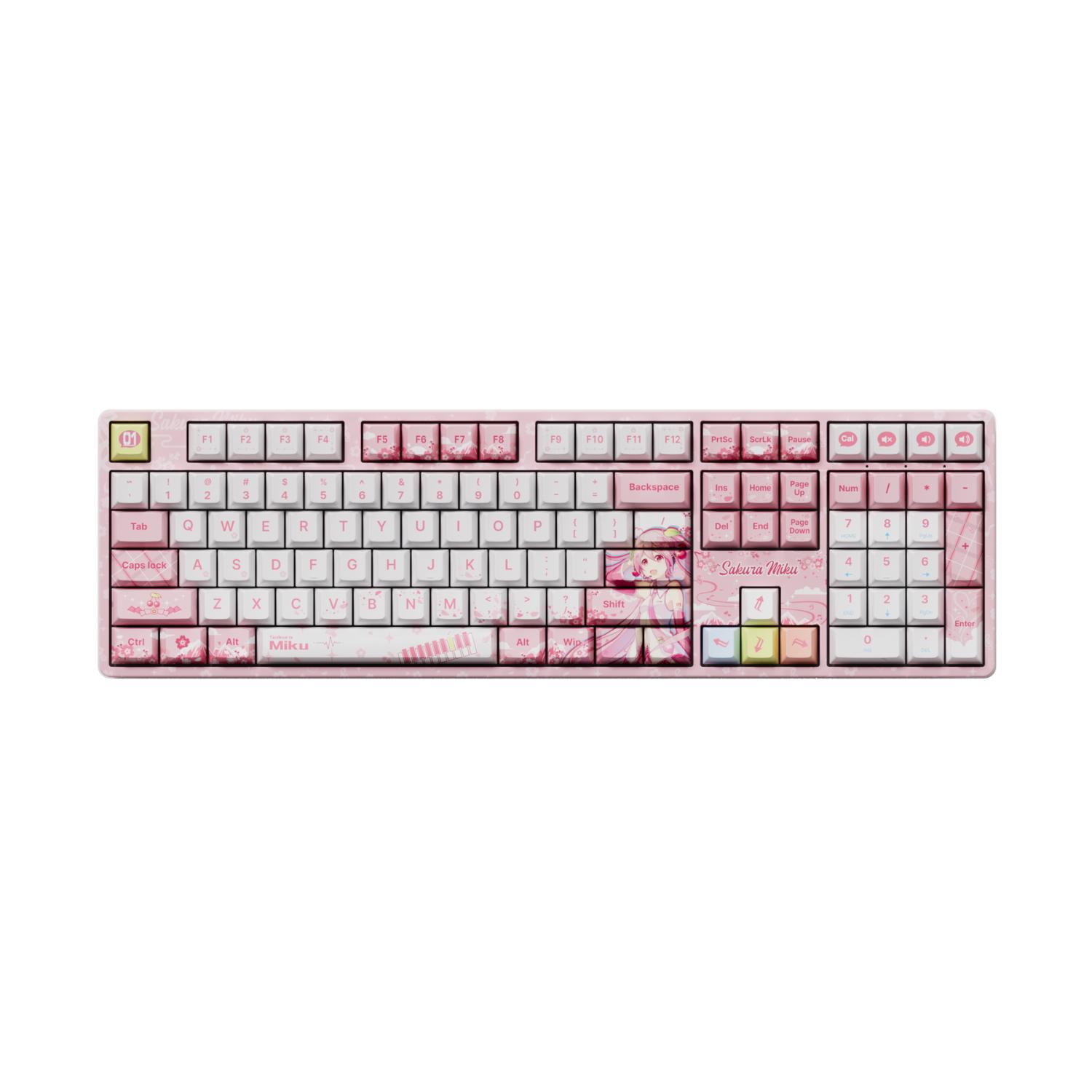 Bàn phím cơ AKKO 5108B Plus Sakura Miku (RGB / Hotswap / V3 Piano Pro sw)