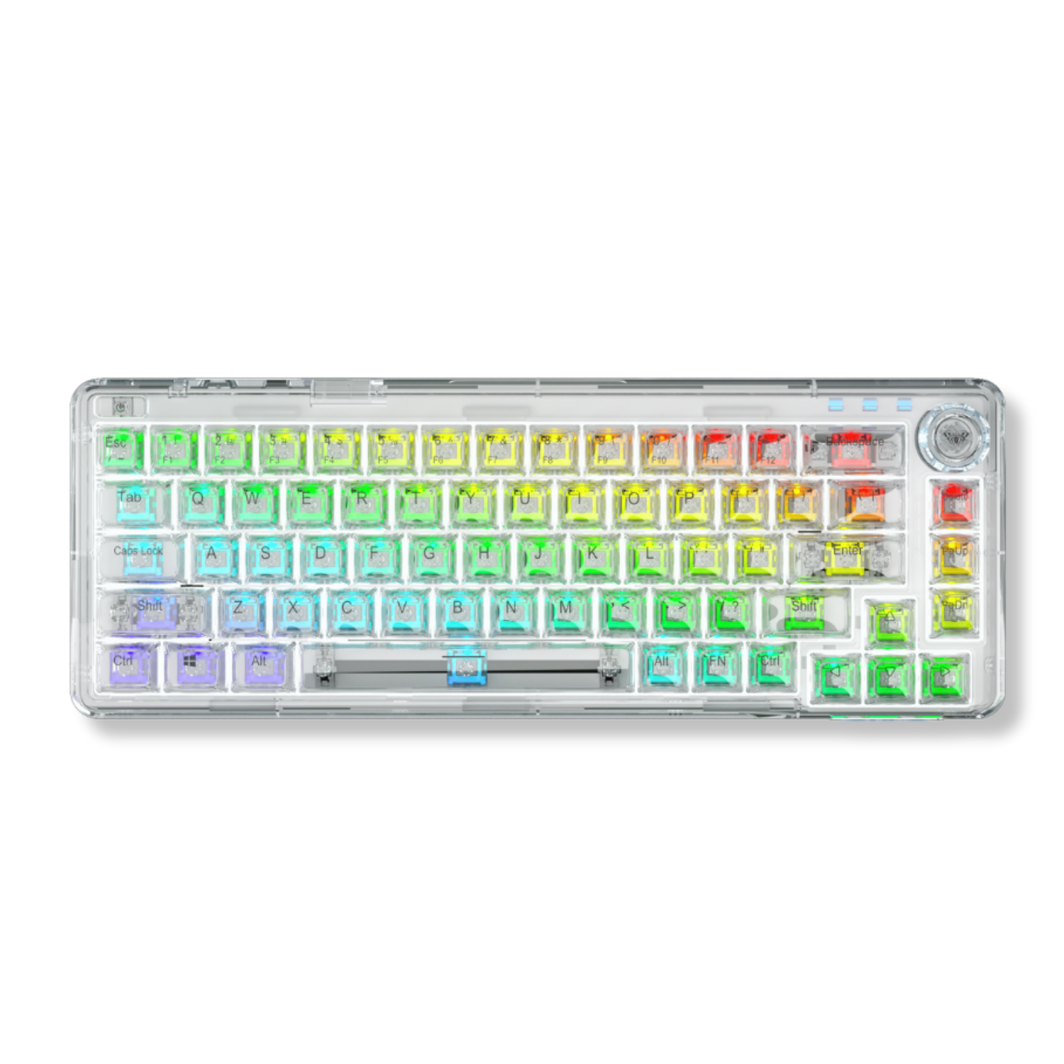 AULA F68 - Bàn Phím Cơ AULA F68 có Hotswap, Led RGB, Kết Nối 3 Mode