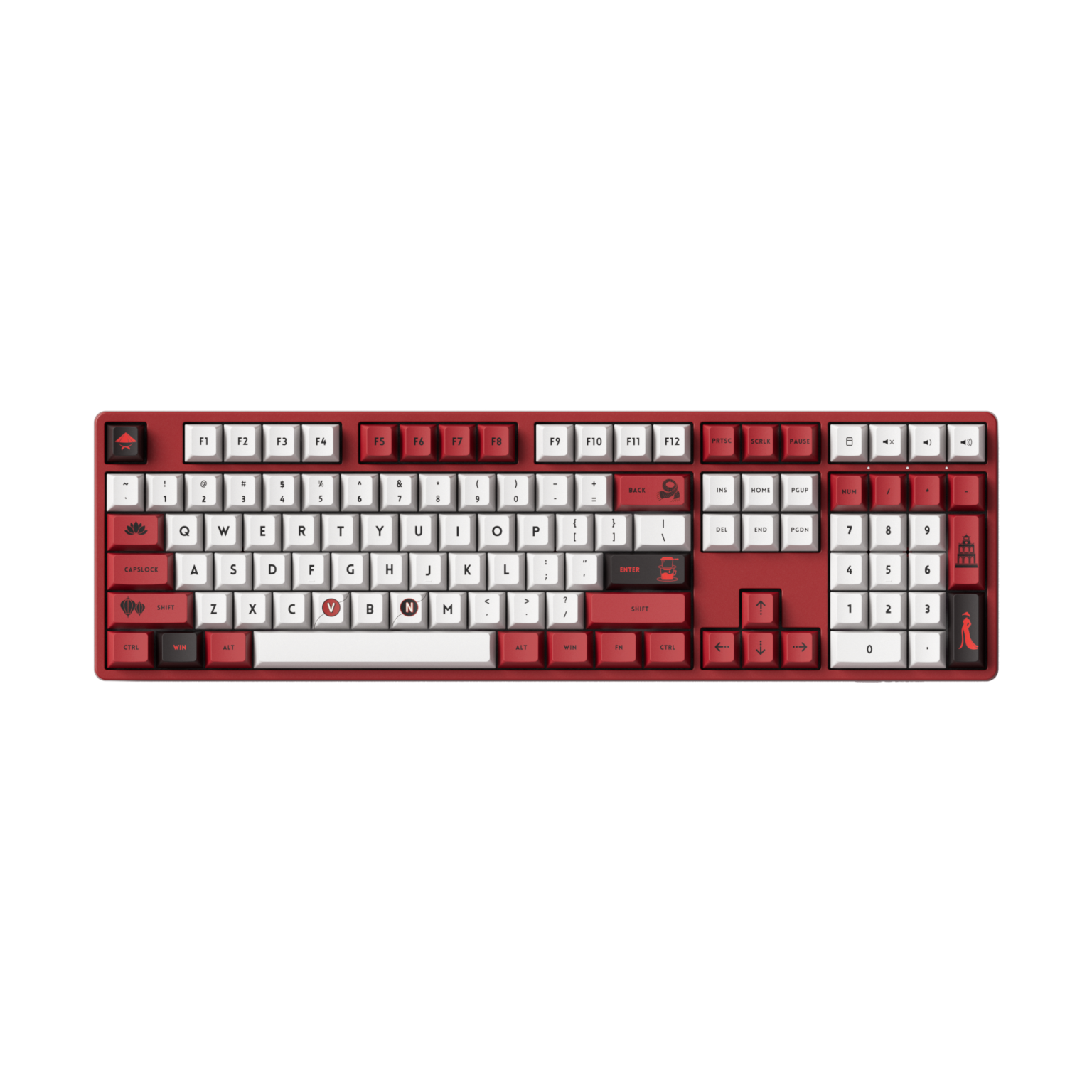 Bàn phím cơ AKKO 5108B Plus Red World Tour Viet Nam