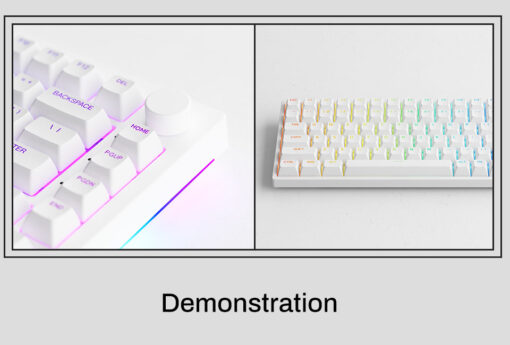 Bộ Keycap AKKO ASA Shine-Through Keycap set – White (Xuyên LED / ASA profile / 131 nút)