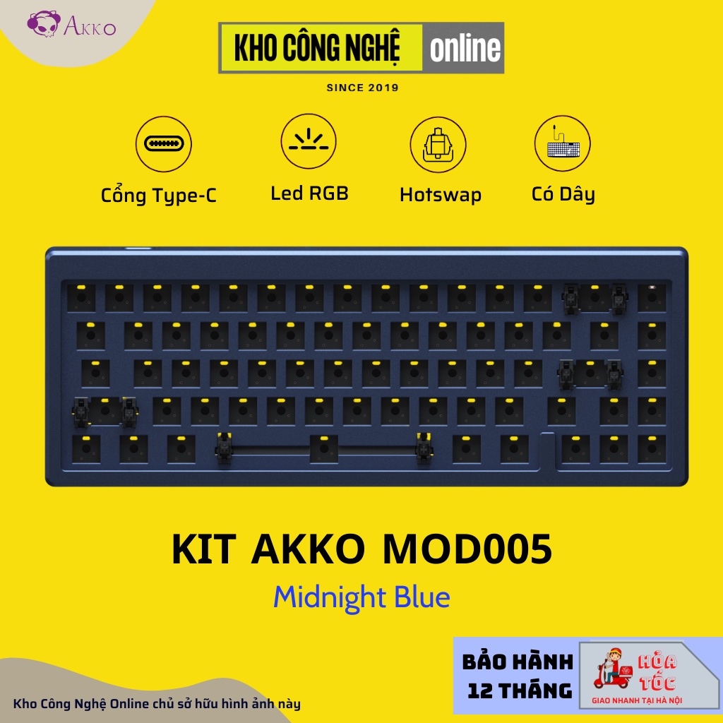 Kit bàn phím cơ AKKO Designer Studio MOD005 (Hotswap 5 pin / RGB / Foam tiêu âm / Gasket Mount) - Hàng chính hãng