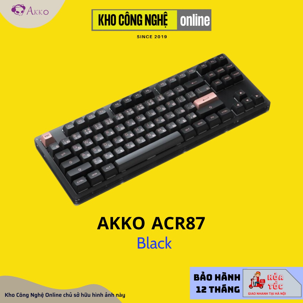 Bàn phím cơ AKKO ACR87 Black (Hotswap / RGB / AKKO CS sw Jelly Black)