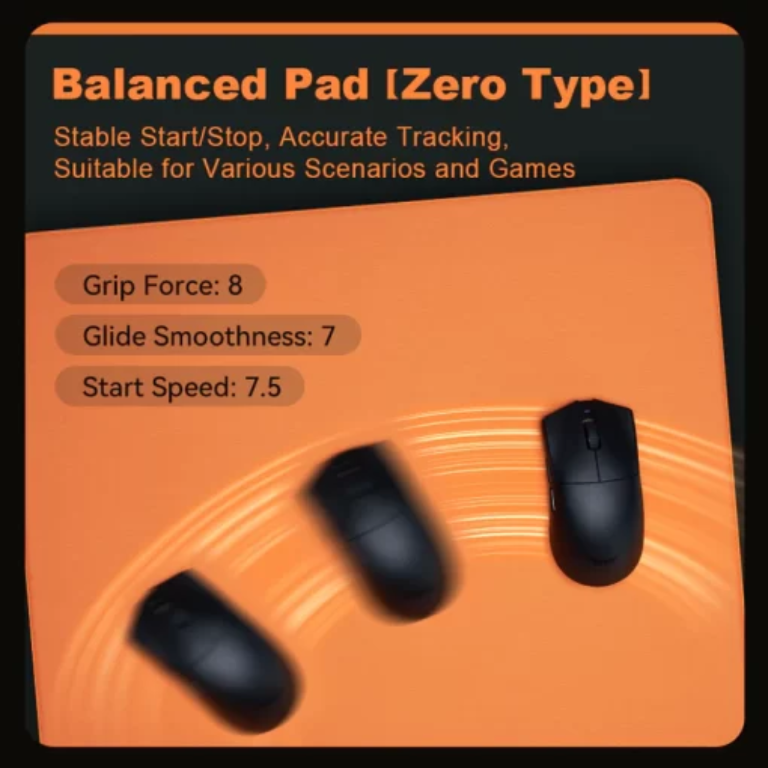 Lót chuột Gaming ATK XSoft Orange