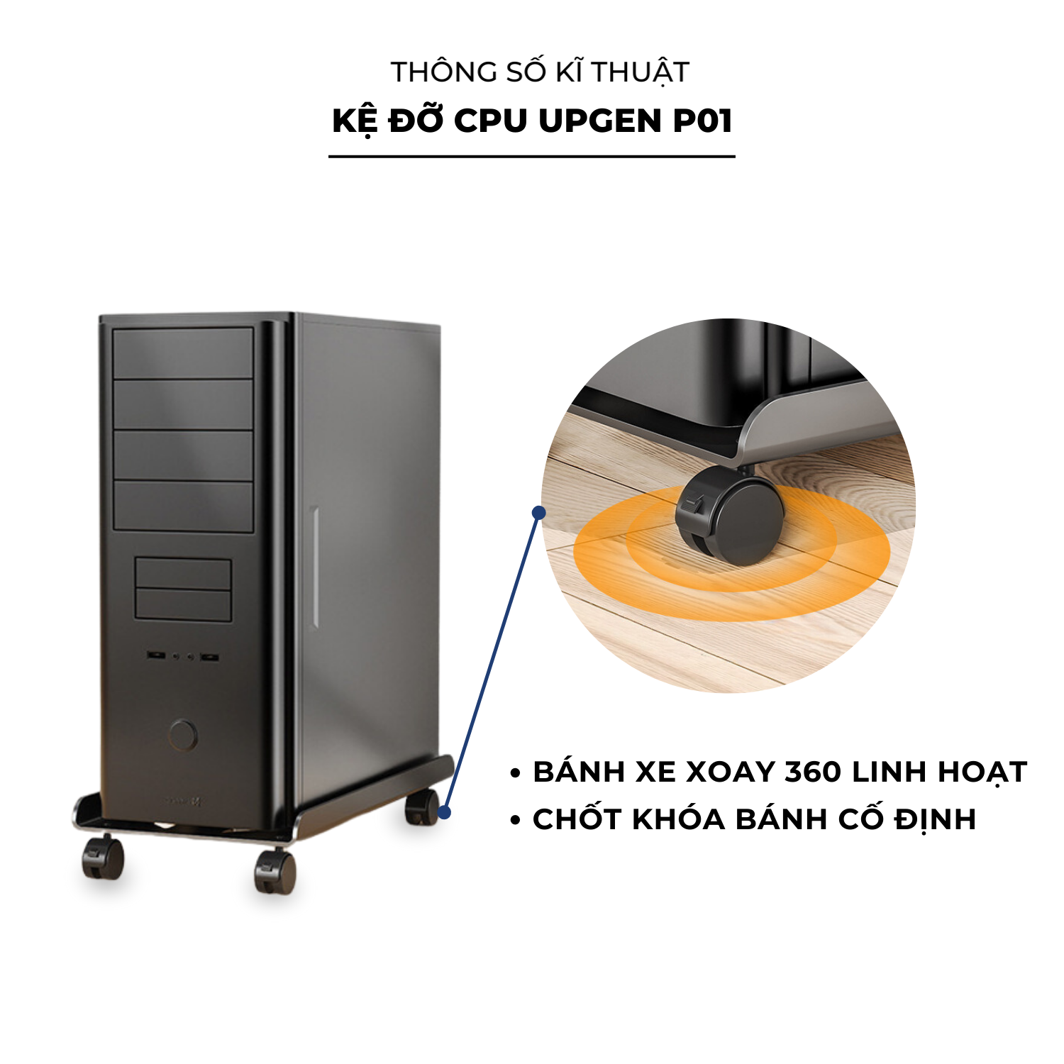Kệ Đỡ CPU UPGen P01 (Hàng Chính Hãng)