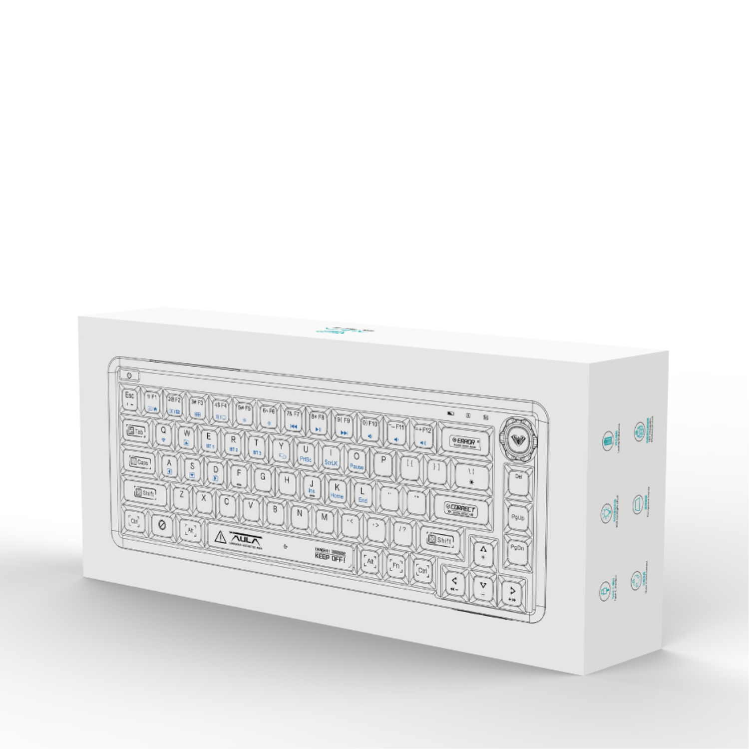 AULA F68 - Bàn Phím Cơ AULA F68 có Hotswap, Led RGB, Kết Nối 3 Mode