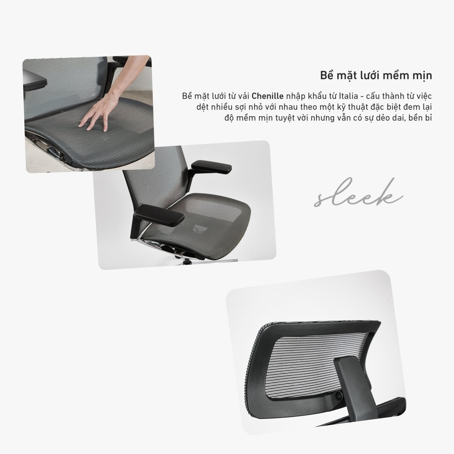 Ghế công thái học HyperWork Sleek