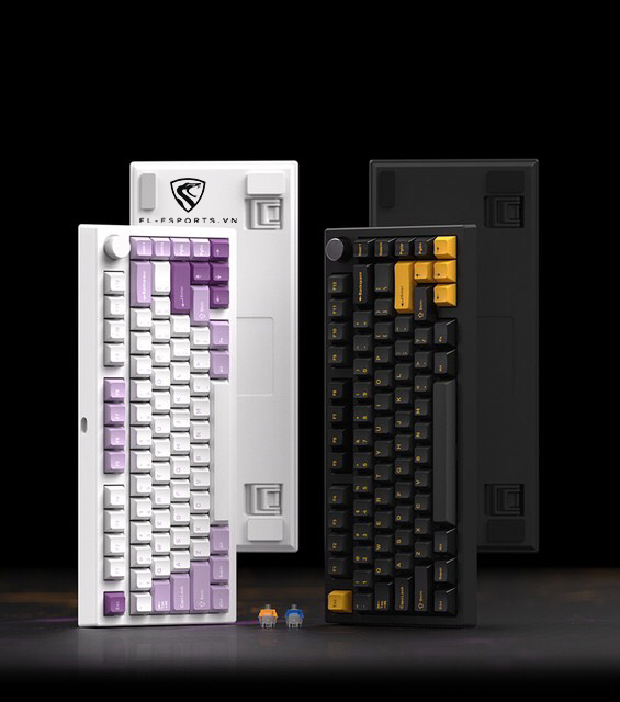 Bàn phím cơ FL-Esports GP75 CPM Polar Night / Taro Purple - Hàng chính hãng