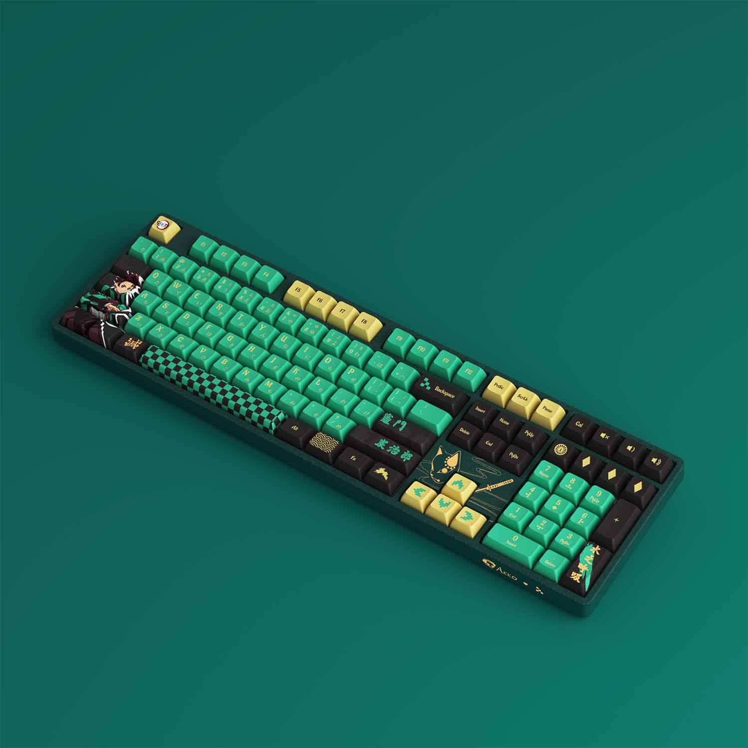 Bàn phím AKKO 5108B Plus Demon Slayer – Kamado Tanjirou (Multi-modes / Hotswap / RGB)