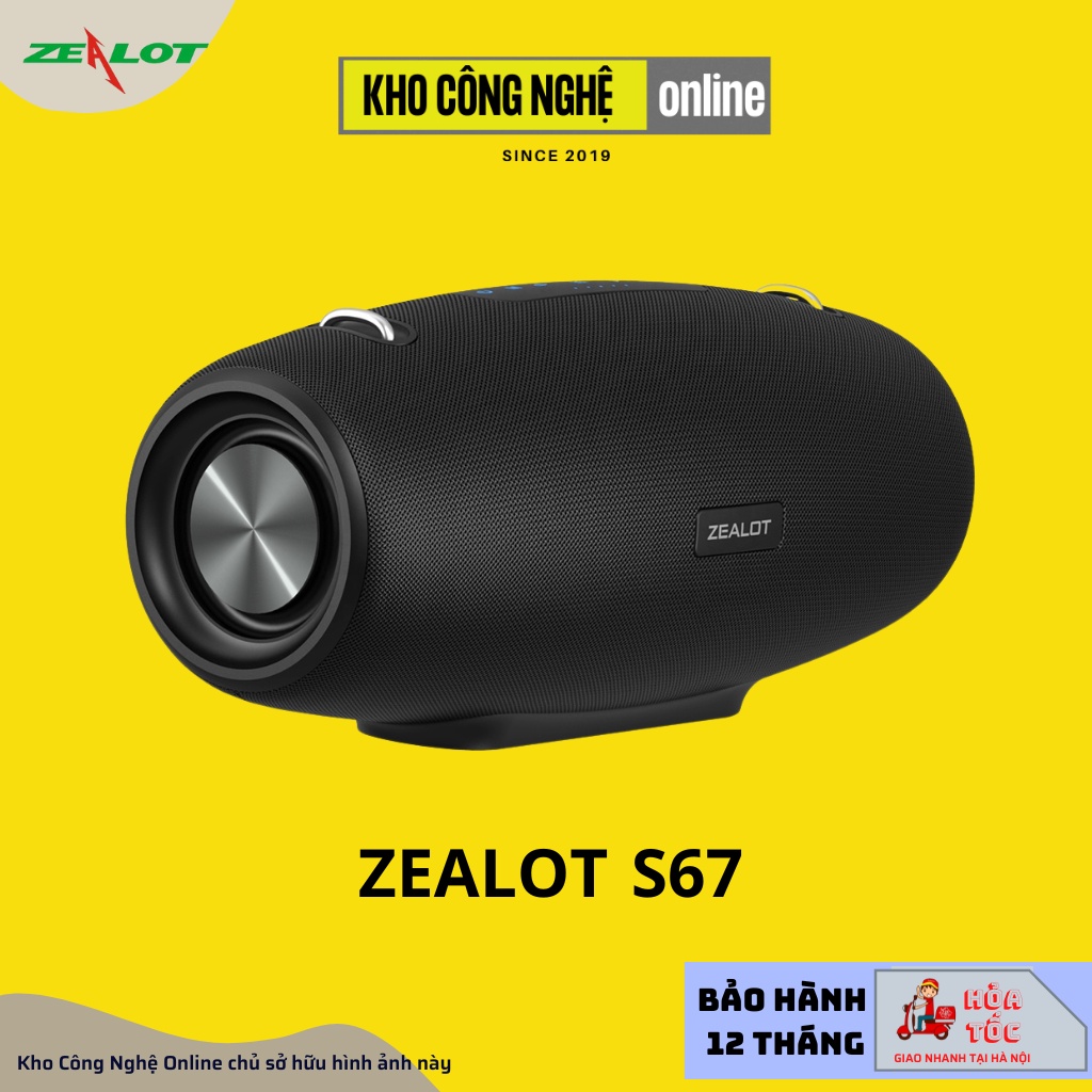 Loa Di Động ZEALOT S67, Loa Ngoài Trời Chống Nước IPX6
