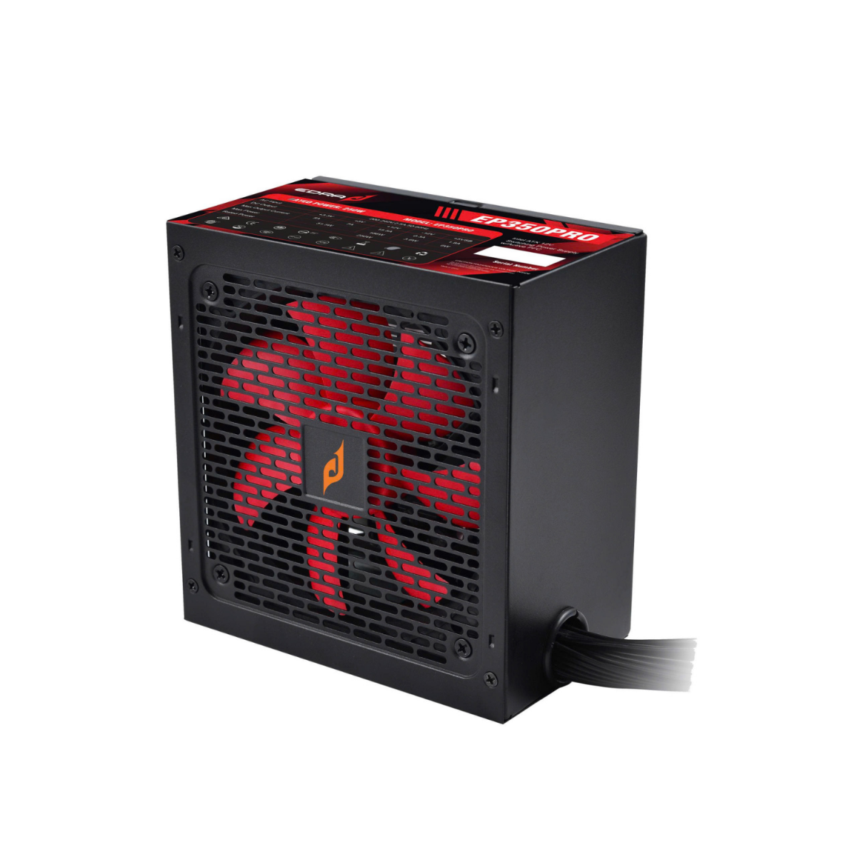 NGUỒN EDRA EP350PRO (FAN 12cm, cable dẹt)