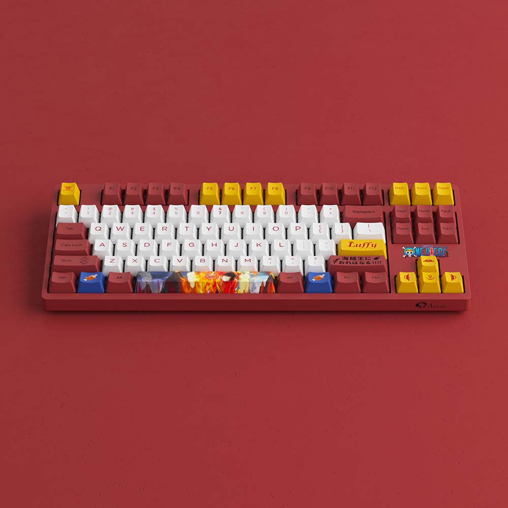 Bàn phím cơ AKKO 3087 RF One Piece Luffy ((Dual-mode / AKKO sw v3)