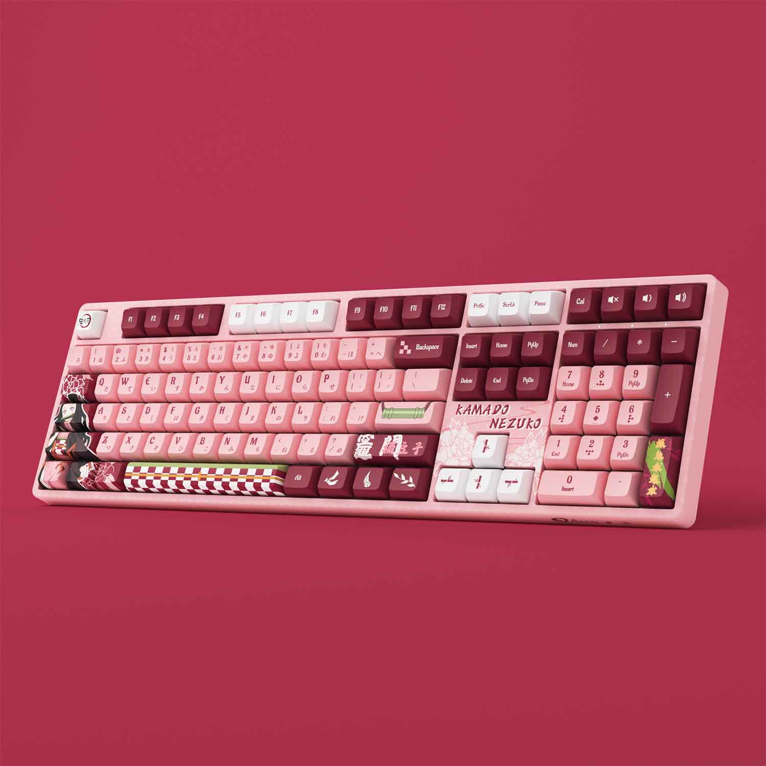 Bàn phím AKKO 5108B Plus Demon Slayer – Kamado Nezuko (Multi-modes / Hotswap / RGB) - Hàng Chính Hãng