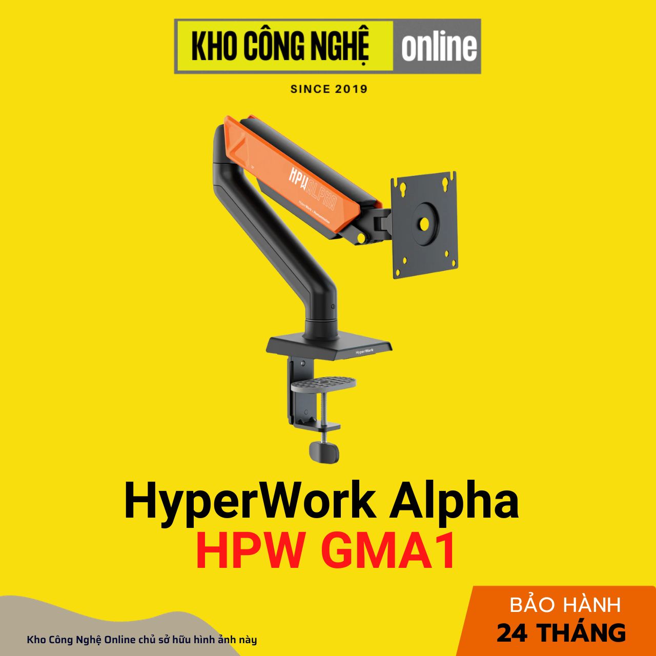 Giá treo / Arm màn hình HyperWork Alpha HPW GMA1 - Hàng chính hãng