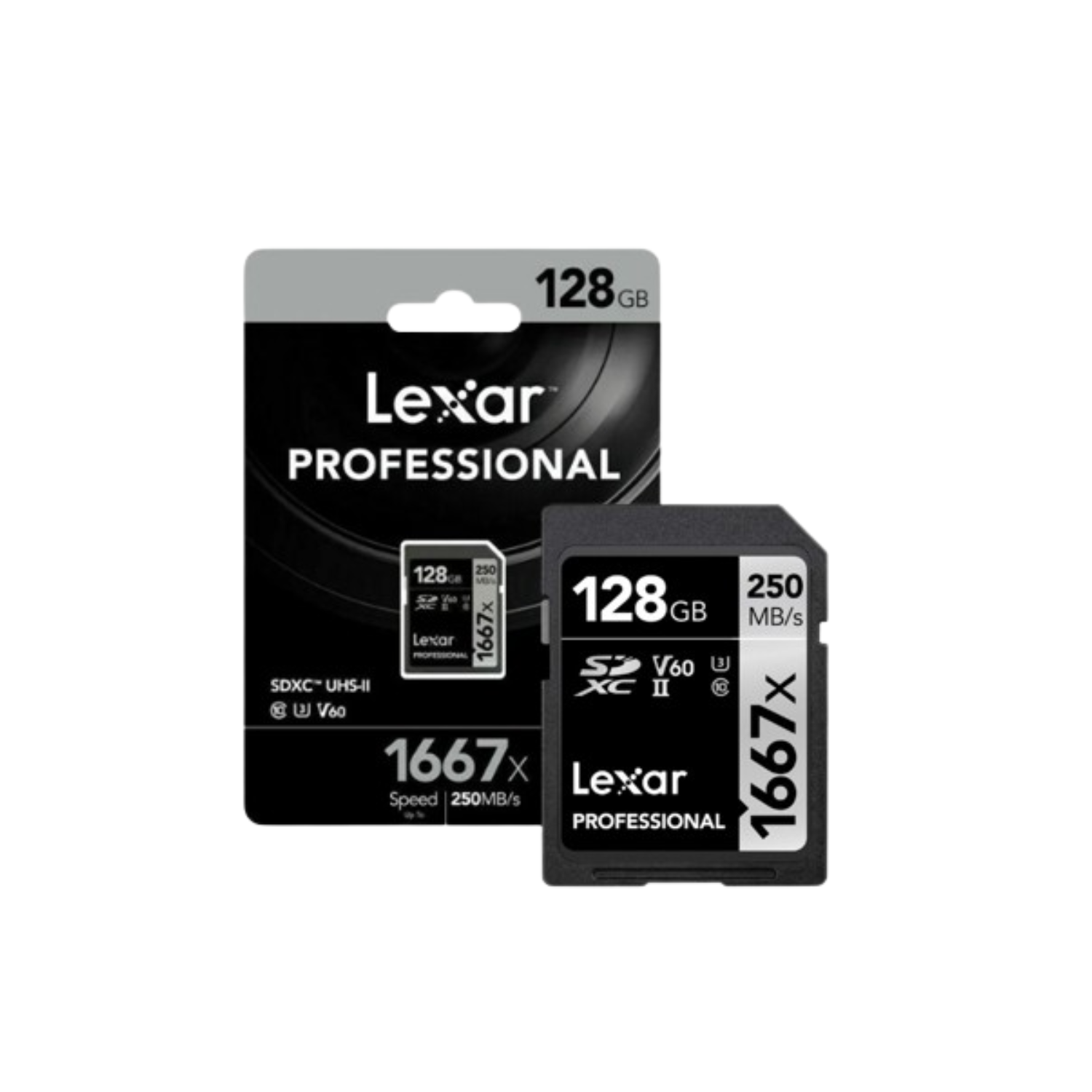 Thẻ nhớ SD Lexar Profes. 1667x SDXC UHS-II U3 V30, 64GB/ 128GB/ 256GB