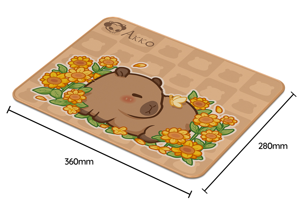 Pad chuột / Bàn di chuột / Lót chuột Akko Capybara
