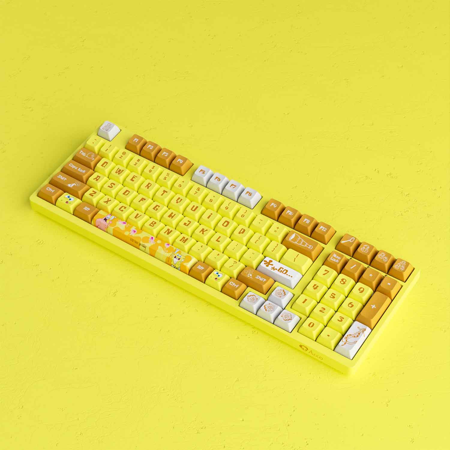Bàn phím AKKO 3098S SpongeBob (RGB / PBT Dye-subbed / JDA profile / AKKO CS switch) - Hàng Chính Hãng