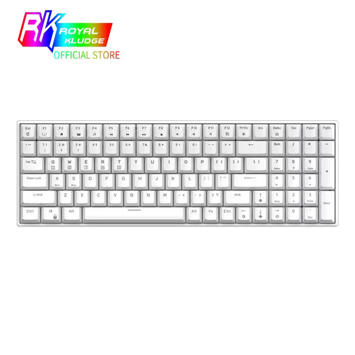 RK100 - Bàn phím cơ bluetooth không dây RK100 Led RGB có Hotswap (Bluetooth 5.0 / Wireless 2.4G / dây Type-c)