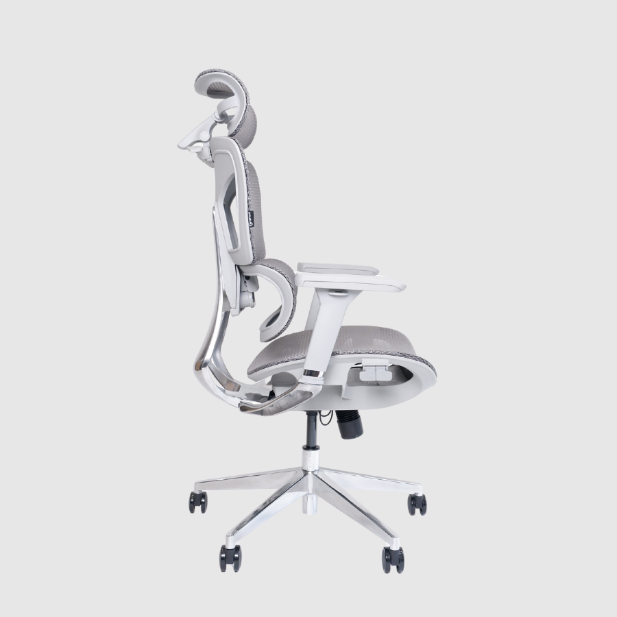 Ghế công thái học Gami Hexa 4D - Xám / Không Gác Chân