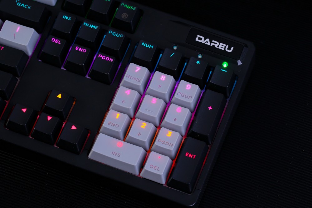Bàn phím quang cơ Gaming DAREU EK1280X Black - Grey (Waterproof, Optical Switch, MULTI LED)