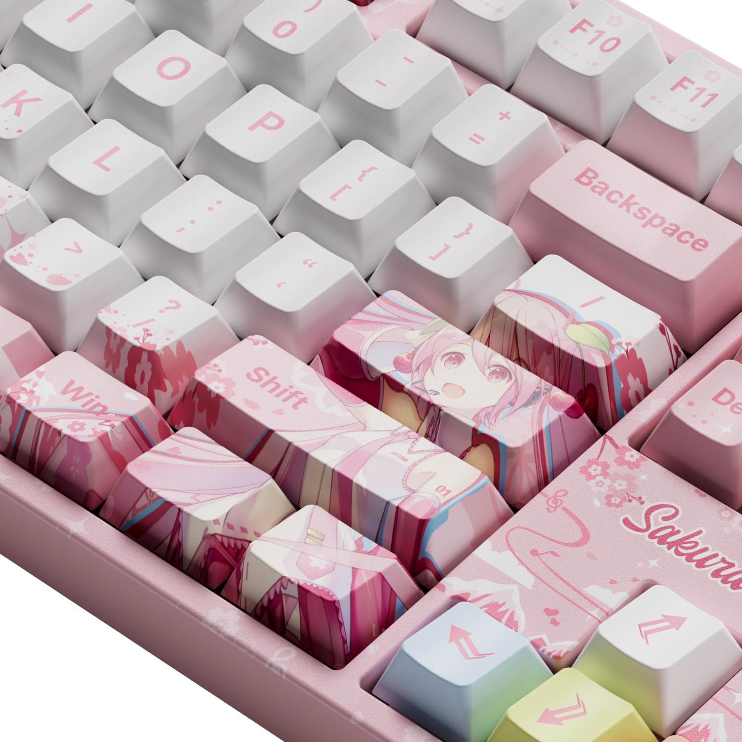 Bàn phím cơ AKKO 5108B Plus Sakura Miku (RGB / Hotswap / V3 Piano Pro sw)