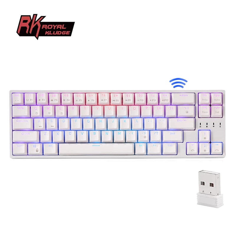 RK68 PLUS RGB - Bàn phím cơ RK68 Plus led RGB kết nối 3 chế độ - Bluetooth 5.0 | Wireless 2.4G | Dây type C