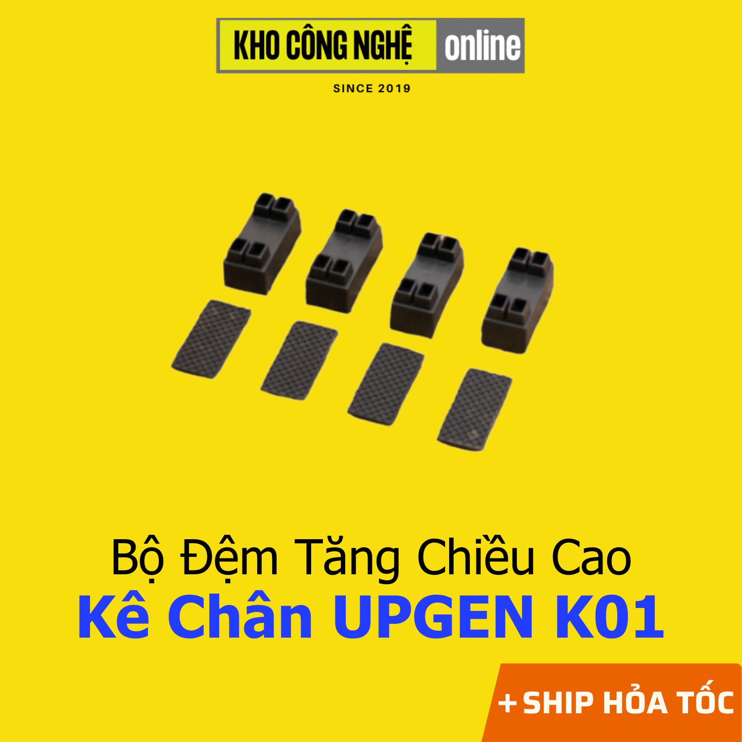Bộ đệm chân tăng chiều cao của kê chân UPGEN K01