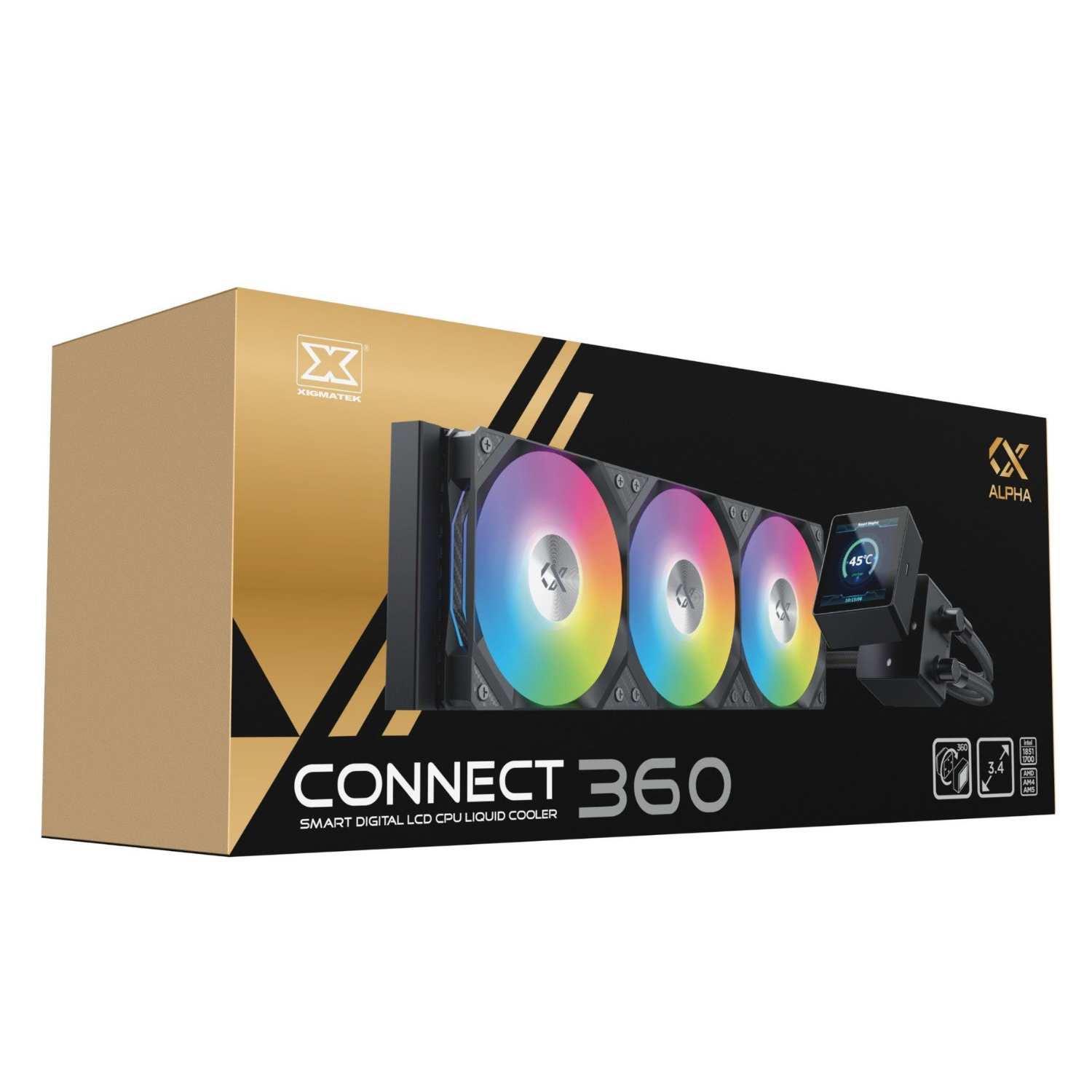 TẢN NHIỆT NƯỚC AIO XIGMATEK ALPHA - CONNECT 360