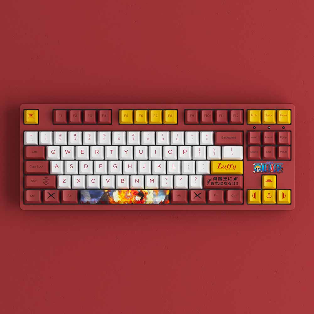 Bàn phím cơ AKKO 3087 RF One Piece Luffy ((Dual-mode / AKKO sw v3)