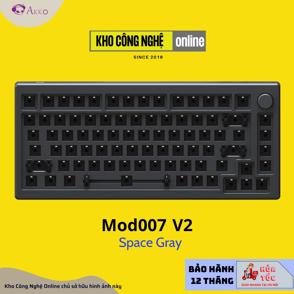 Kit bàn phím cơ AKKO Designer Studio MOD007 v2 | MOD007 v3 (Mạch Xuôi / Flex-cut / Gasket mount / South-Facing)