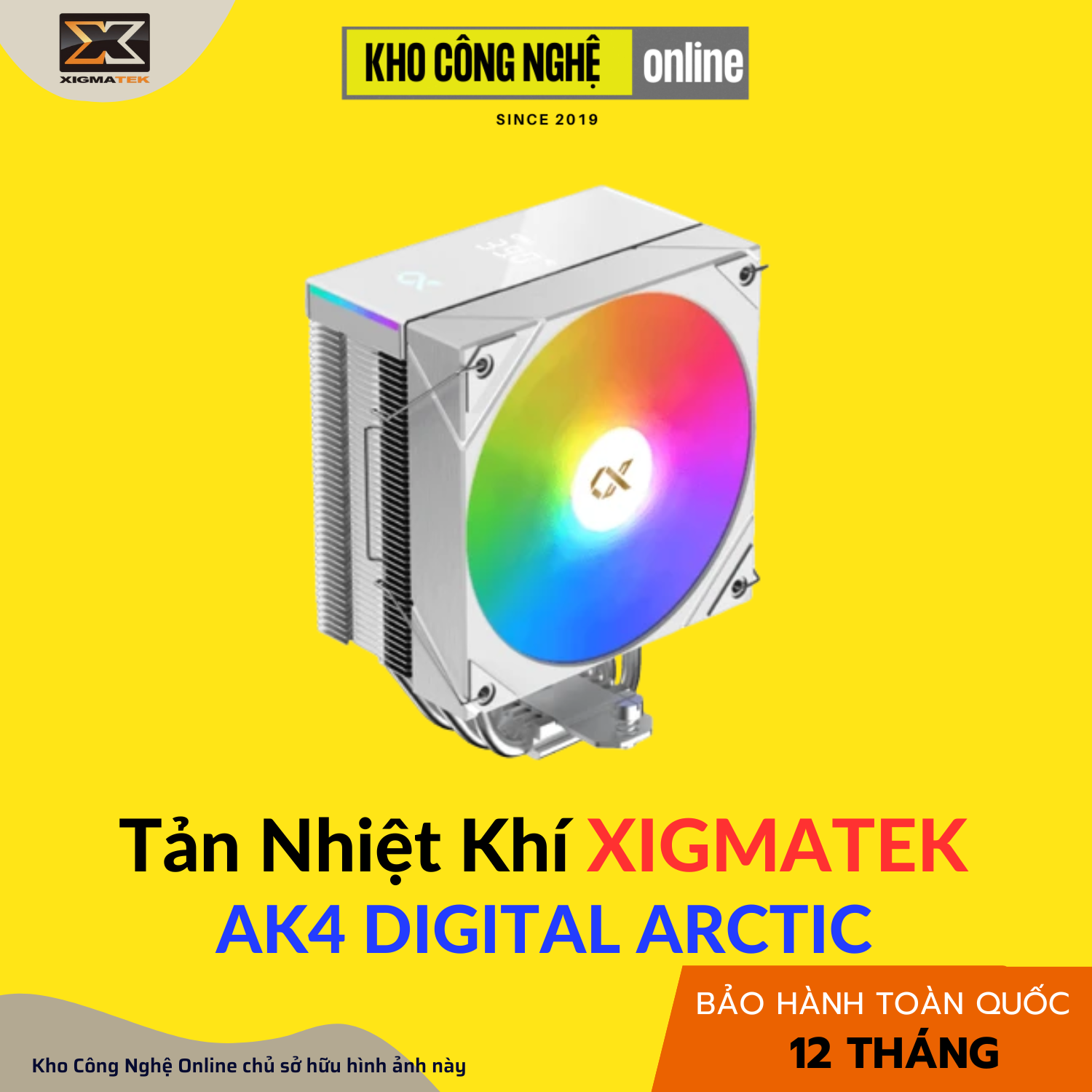 TẢN NHIỆT CPU XIGMATEK AK4 Digital ARCTIC