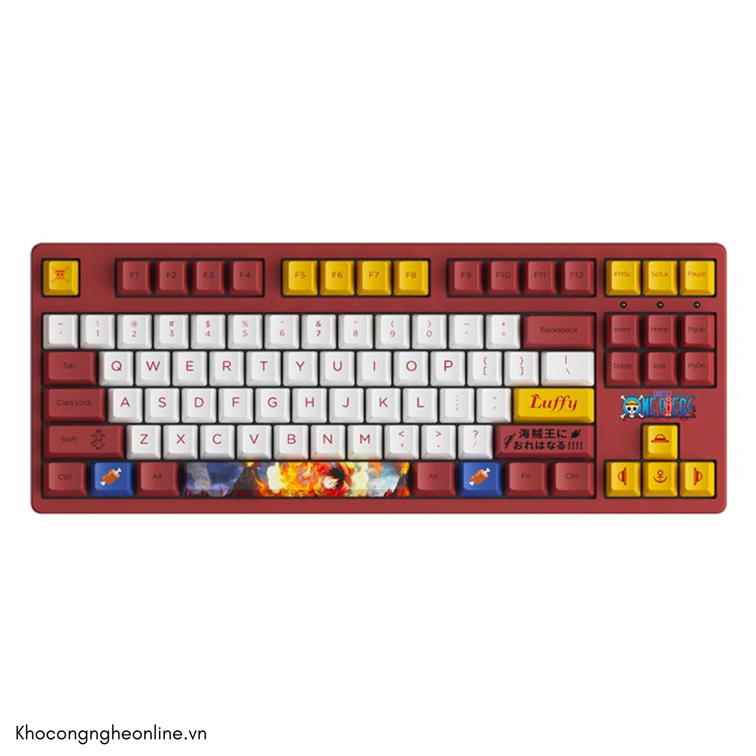 Bàn phím cơ AKKO 3087 RF One Piece Luffy ((Dual-mode / AKKO sw v3)