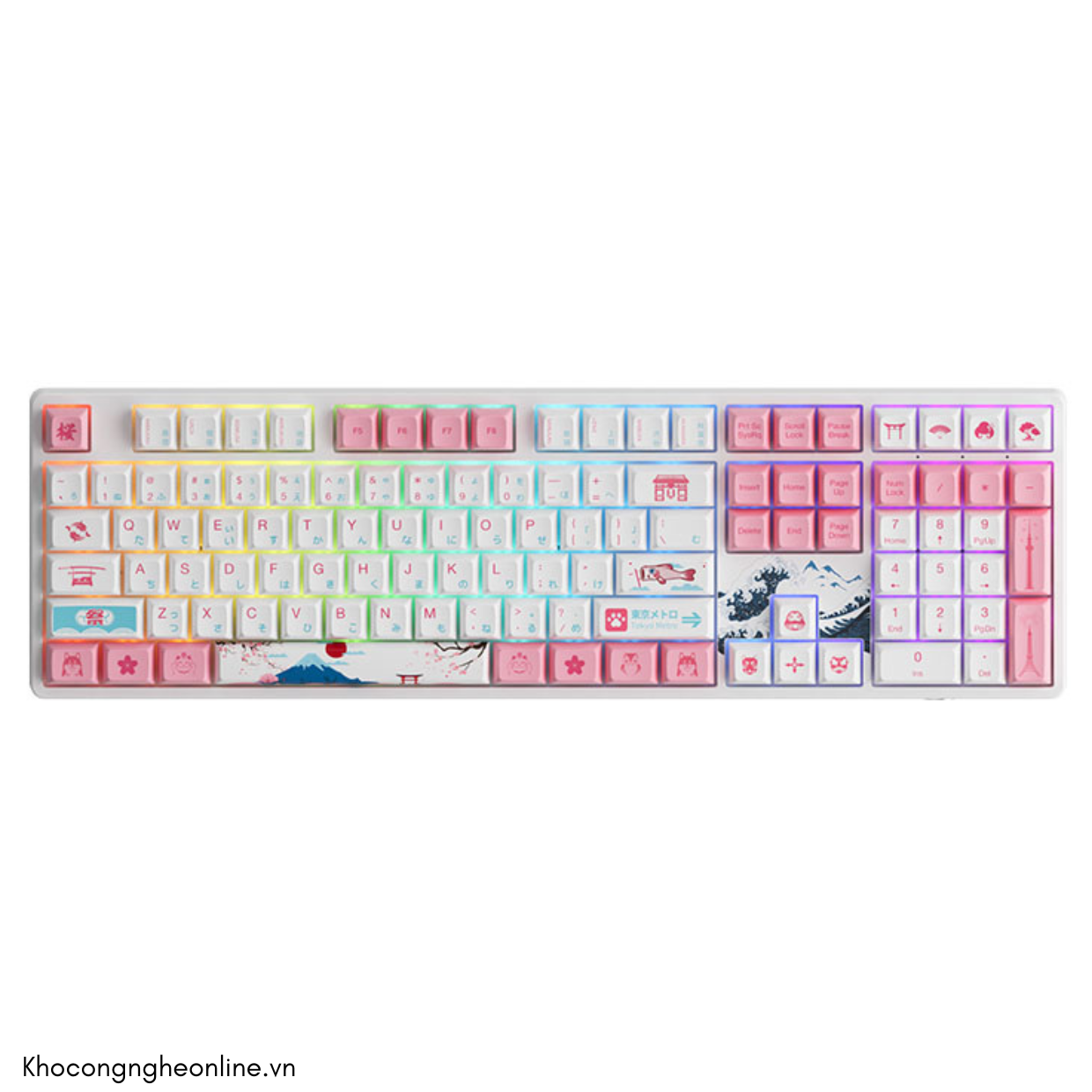 Bàn phím cơ AKKO 5108 World Tour Tokyo R2 SP (Hotswap / Foam tiêu âm / AKKO CS Switch)