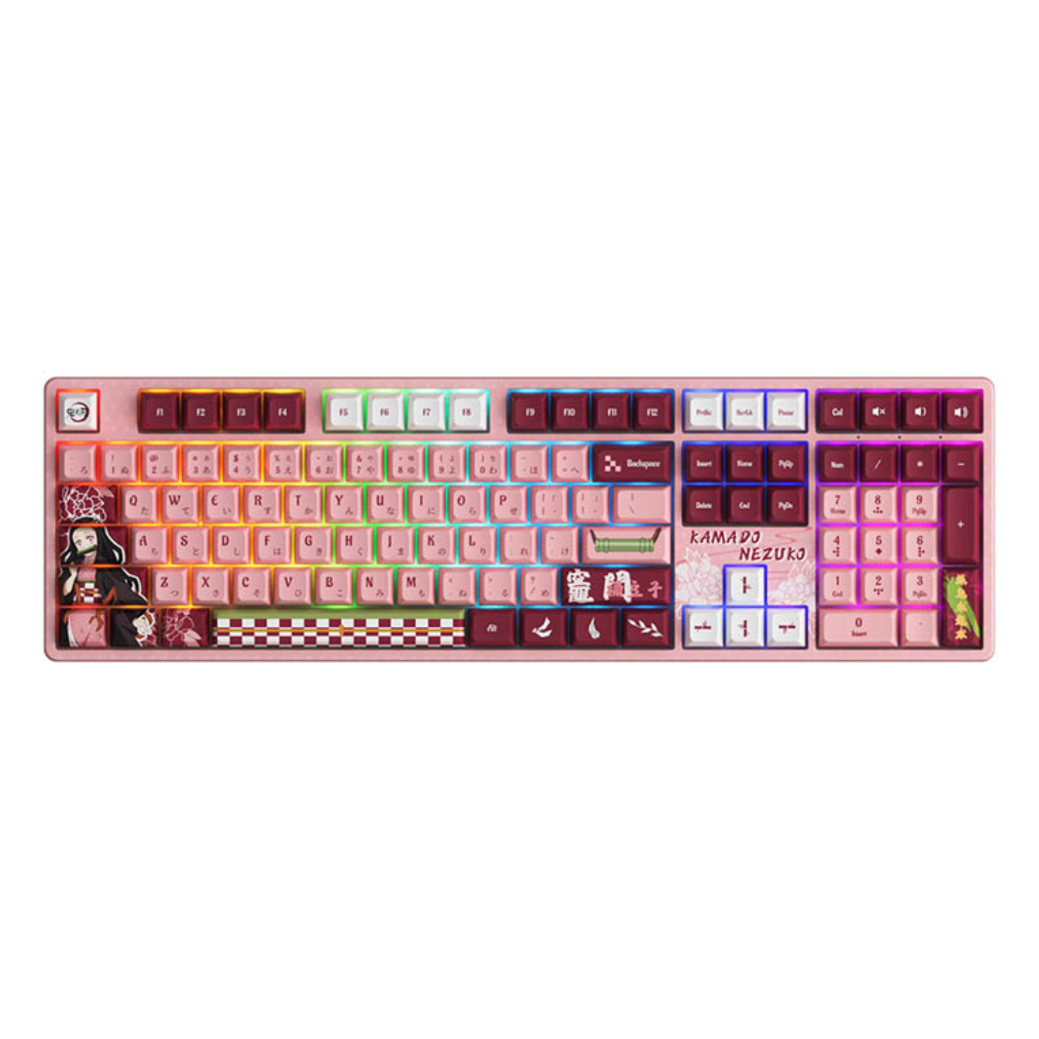 Bàn phím AKKO 5108B Plus Demon Slayer – Kamado Nezuko (Multi-modes / Hotswap / RGB) - Hàng Chính Hãng