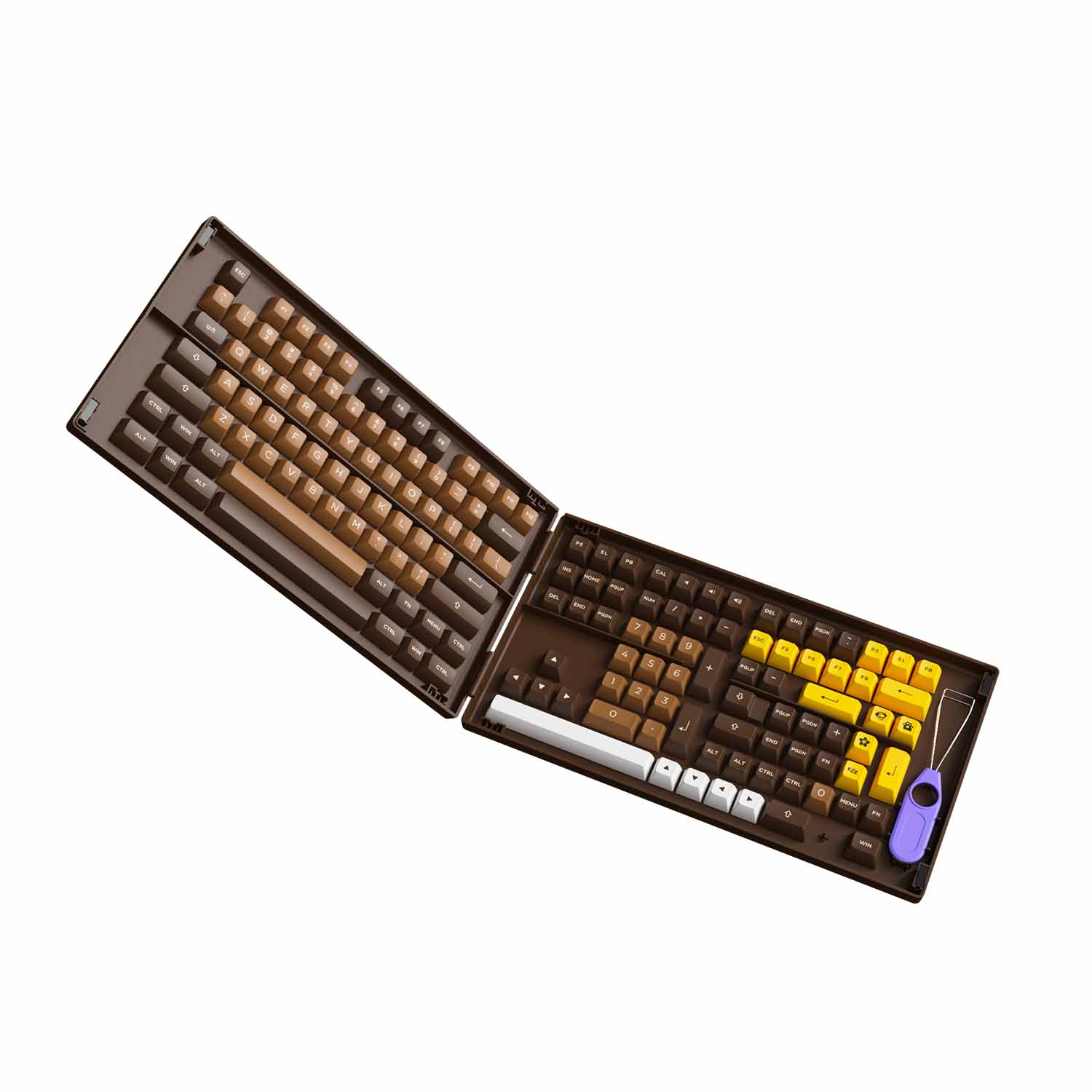 Keycap AKKO Chocolate (PBT Double-Shot/ASA profile/178 nút)