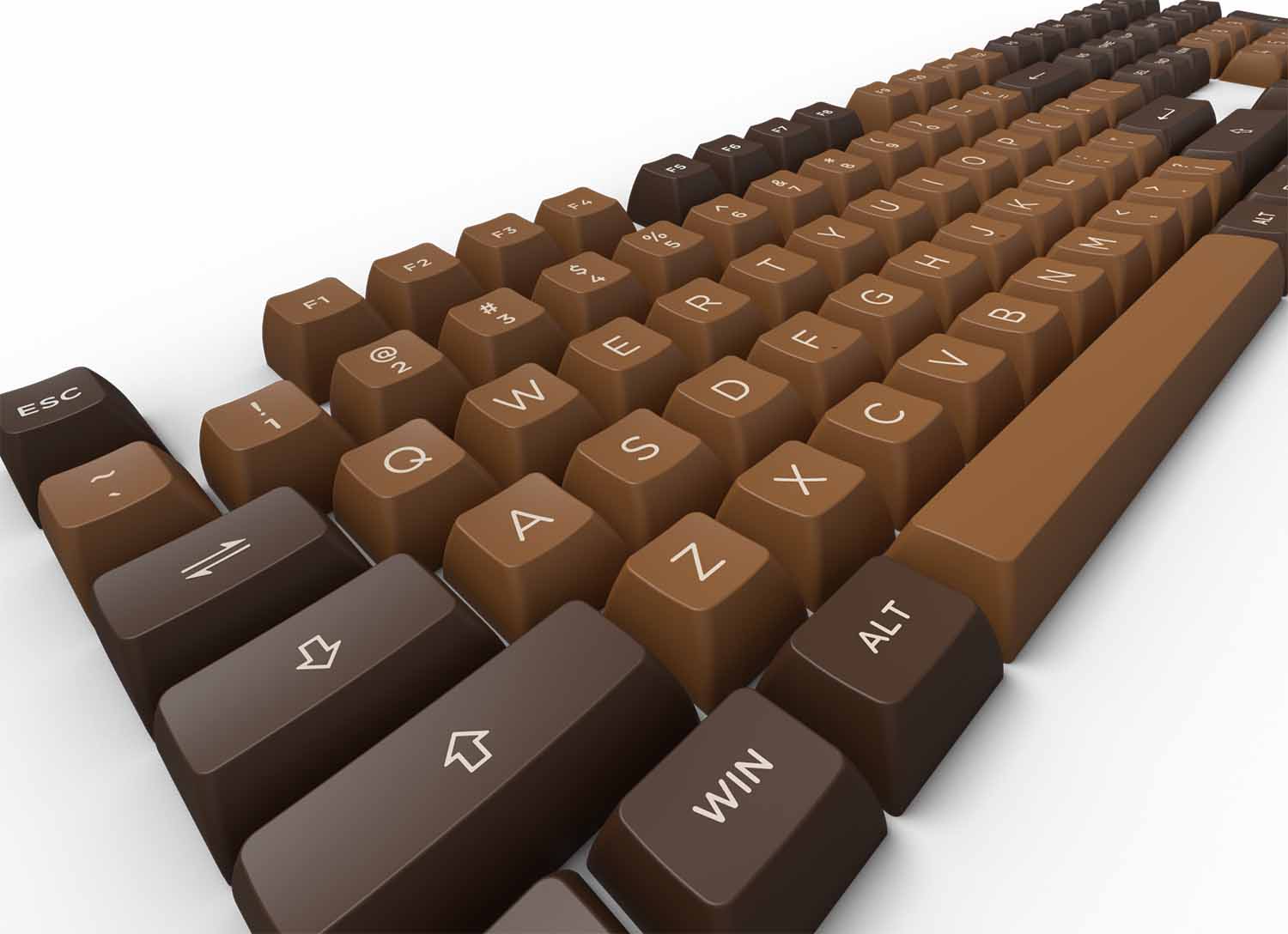 Keycap AKKO Chocolate (PBT Double-Shot/ASA profile/178 nút)