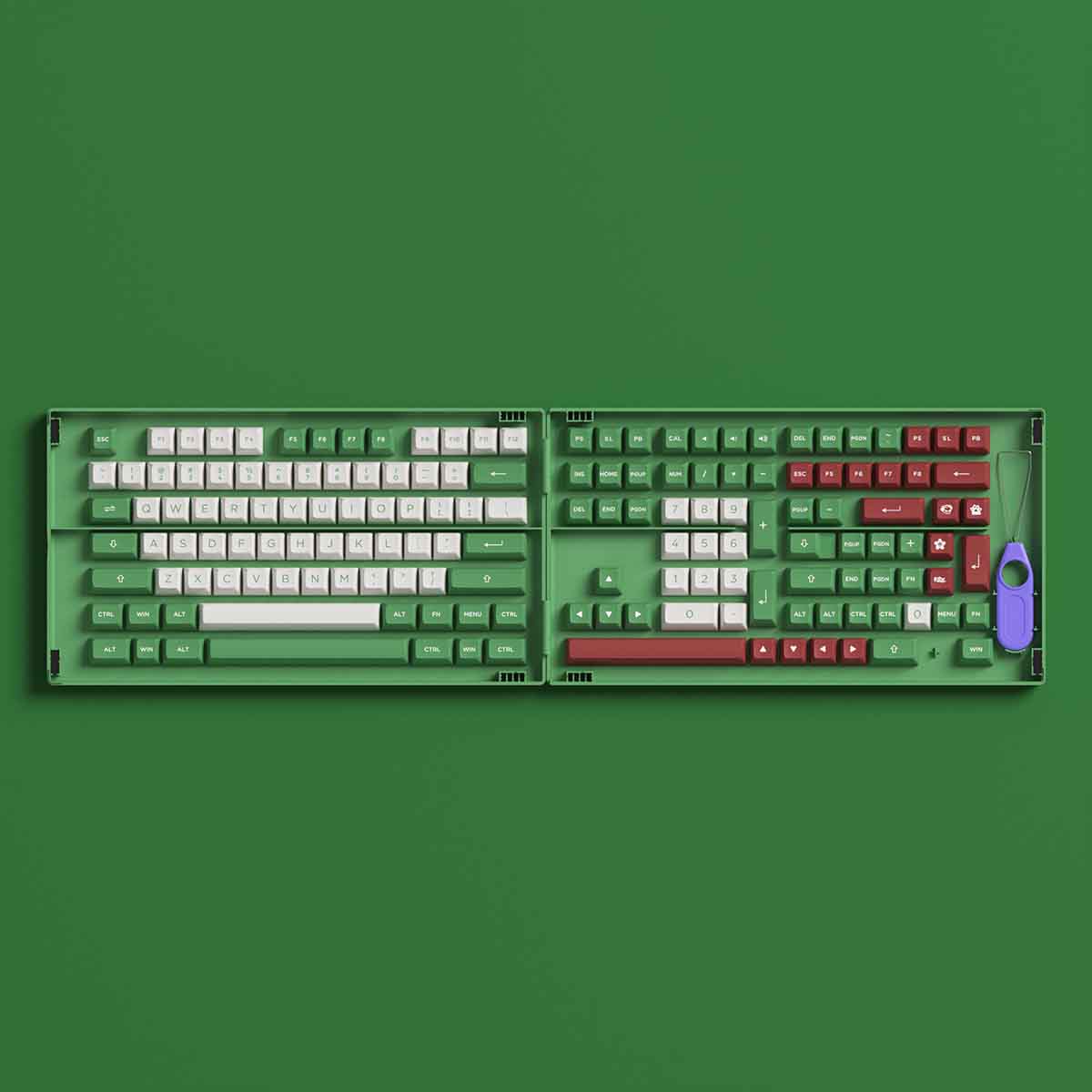 AKKO Keycap set Matcha Red Bean (PBT Double-Shot / ASA profile / 158 nút)