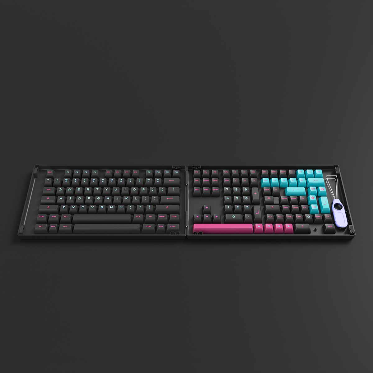 AKKO Keycap set – Midnight (PBT Double-Shot/ASA profile/178 nút)