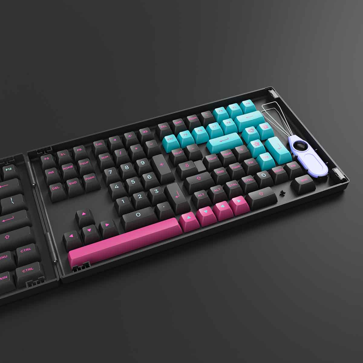 AKKO Keycap set – Midnight (PBT Double-Shot/ASA profile/178 nút)