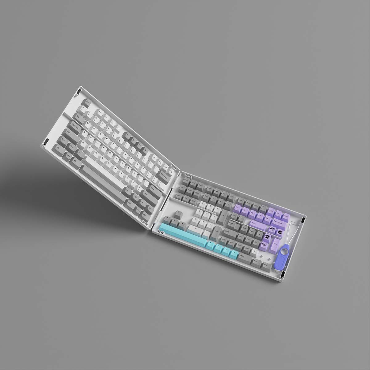 Keycap Akko Silent (PBT Double-Shot/Cherry profile/177 nút)