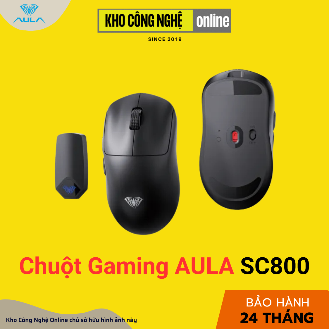 CHUỘT GAMING 3 MODE AULA SC800  - Hàng Chính Hãng