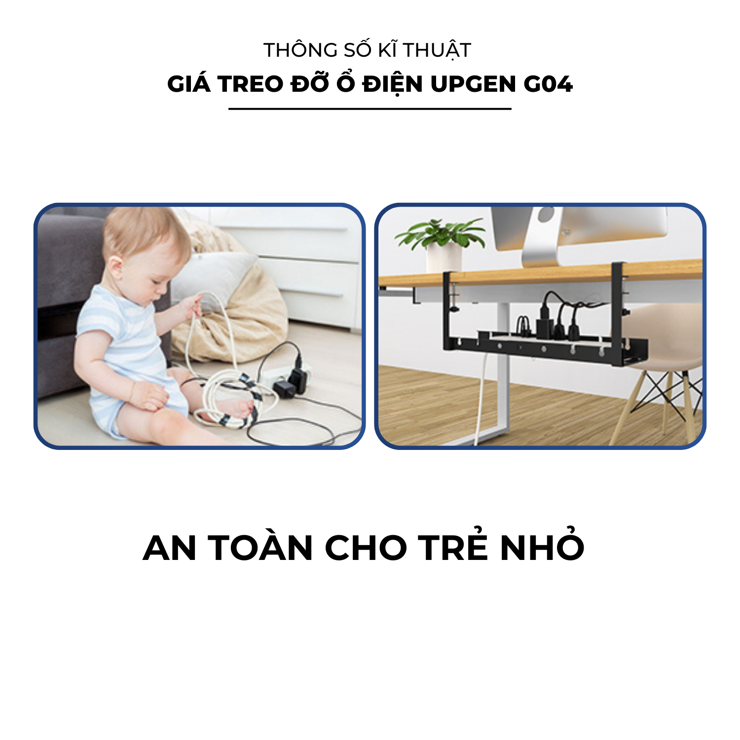 Giá Treo Đỡ Ổ Điện UPGen G04 (Hàng Chính Hãng)