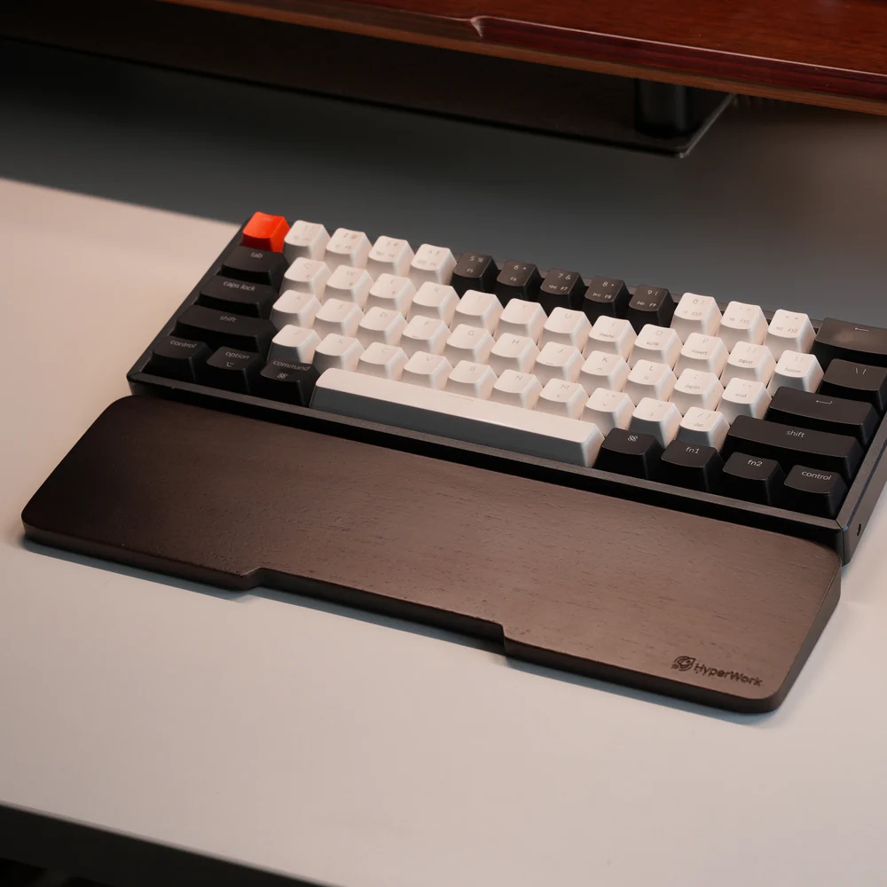Kê tay bàn phím HyperWork gỗ óc chó HPW WR01 WAL