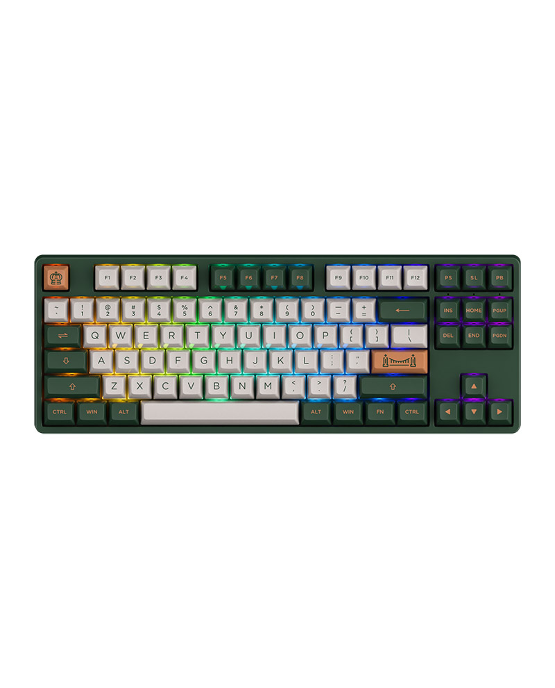 Bàn phím cơ AKKO 5087B World Tour London (Bluetooth 5.0 / Wireless 2.4Ghz / Hotswap / Foam tiêu âm / TTC switch)